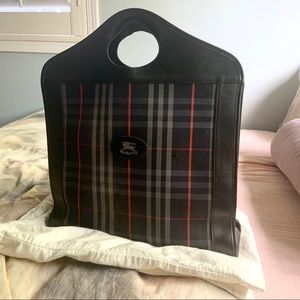 Vintage Burberry Shopper Bag
